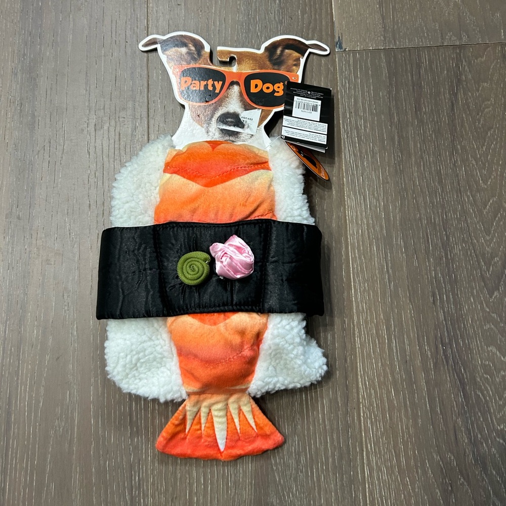 Party Dog Sushi Roll pet costume. NWT Xs (wal3)